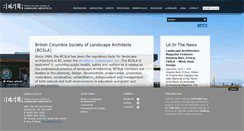 Desktop Screenshot of bcsla.org
